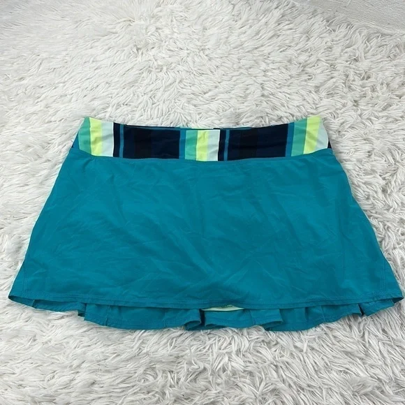 Lululemon Run: Pace Setter Skirt *4-way Stretch Surge / Assorted Stripe - Picture 1 of 9
